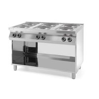 Masina de gatit Kitchen Line, 6 arzatoare electrice Hendi, 15.6W, dimensiune 1200x700x(H)900mm