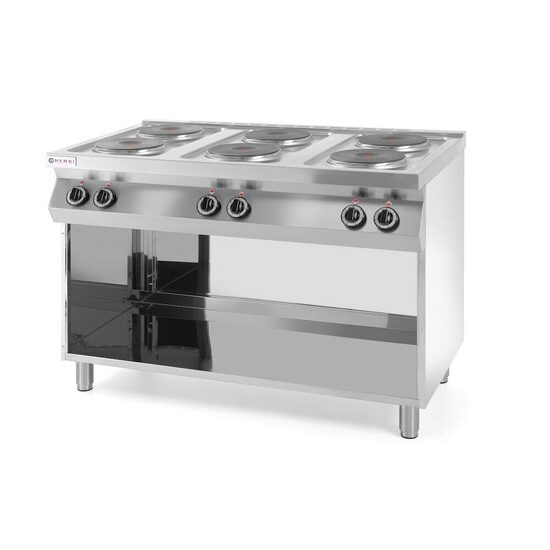 Masina de gatit Kitchen Line, 6 arzatoare electrice Hendi, 15.6W, dimensiune 1200x700x(H)900mm