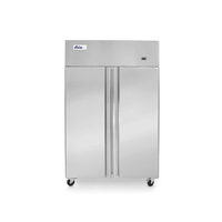 Frigider profesional Hendi Profi Line cu 2 usi 900 L 1200x740x(H)1950 mm otel inoxidabil -2?/8?C 400 W 6 rafturi 525x530mm incluse, Clasa energetica C