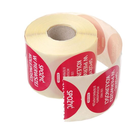Etichete reutilizabile pentru siguranta alimentelor - "A se utiliza pana la", HENDI, 500 buc / rola, ø50 mm