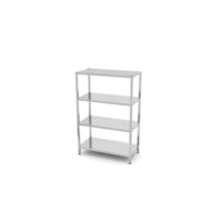 Raft 4 polite, pregatit pentru asamblare, Hendi, Kitchen Line, 1200x600x(H)1800mm.