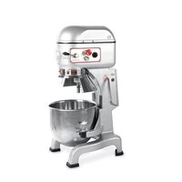 Mixer profesional planetar spirala cu 3 viteze echipat cu roti pivotante vas, capac si spirala din inox 18/10, Hendi, 18.9 litri 375 W/230V, 460 x 520 x (H) 880 mm, 3 accesorii incluse carlig, agitator plat, tel.