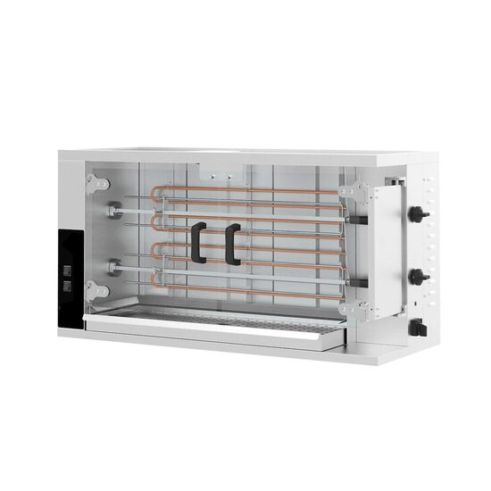 Rotisor electric profesional Hendi, pentru 8 - 10 pui,inox, 2 viteze de rotatie 1150x472x(H)605 mm
