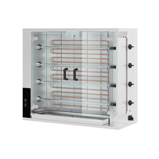 Rotisor electric profesional Hendi, pentru 16 - 20 pui,inox, 2 viteze de rotatie 1150x550x(H)980 mm