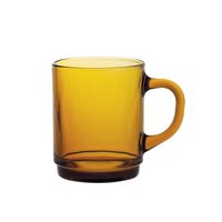 Cana cu maner With Handle Versailles Amber din sticla, Duralex, 260 ml, set 6 buc., ø72x(H)89 mm