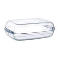 Tavă OVENCHEF, Duralex,  din sticla transparenta, 5200 ml.set 2 buc.350x220x(H)110mm