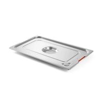 Capac cu maner si margine de silicon pentru tava gastronom  ,GN 1/1,Profi Line, din inox ,Hendi, 530X325 mm