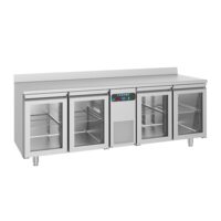 Masa rece FRENOX cu 4 usi din sticla care se inchid automat, 550 lt
