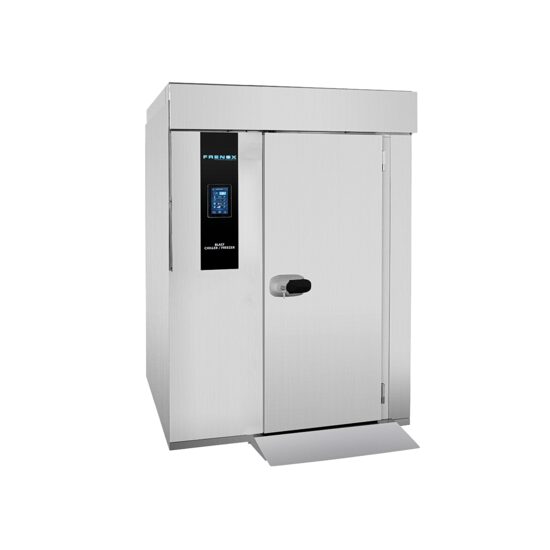 Blast chiller FRENOX 20+20 cuve cu grup motor exterior, cu usa mare