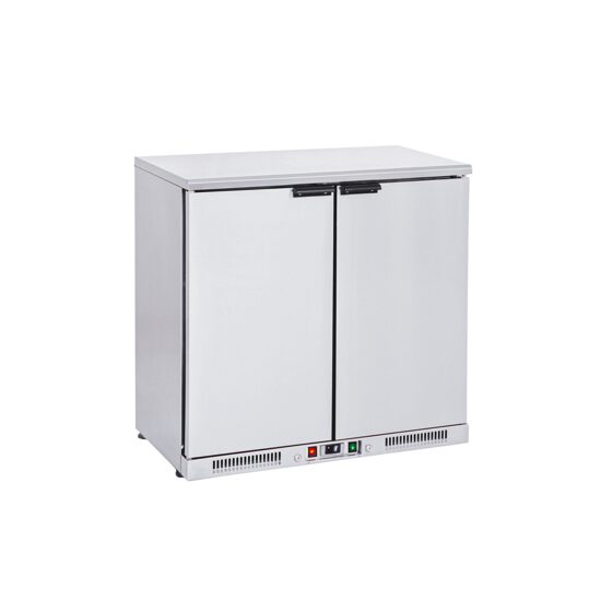Frigider inox pentru bar FRENOX cu doua usi batante, 210 lt
