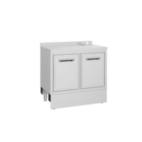 Masa de lucru neutra din inox cu doua usi FRENOX pentru bar, 240 lt