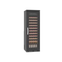 Vitrina neagra din inox pentru vinuri, 78 sticle FRENOX