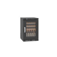 Vitrina neagra din inox pentru vinuri, 30 sticle FRENOX