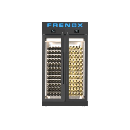 Vitrina inox FRENOX expunere vinuri cu 2 usi