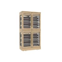 Vitrina lemn 600 sticle FRENOX expunere vinuri cu 4 usi