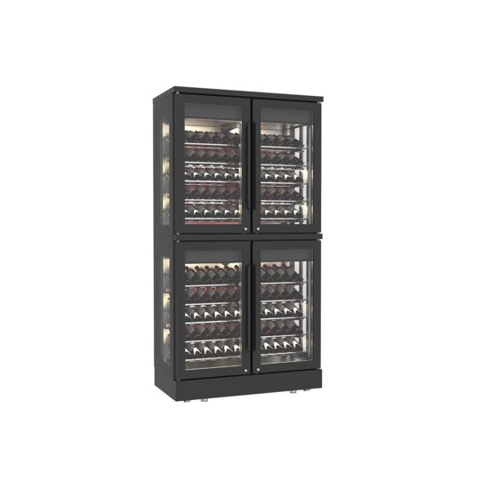 Vitrina lemn 600 sticle FRENOX expunere vinuri cu 4 usi