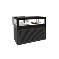 Vitrina frigorifica neagra cu 1 sertar pentru cofetarie, 90 lt - Frenox