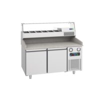 Masa rece preparare pizza 1,5 m cu 2 usi - Frenox