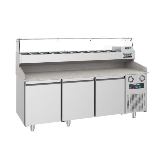 Masa rece preparare pizza 2,1 m cu 3 usi - Frenox