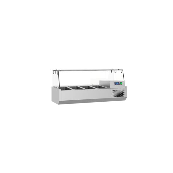 Vitrina ingrediente 1 m cu 4 cuve GN 1/3 - Frenox