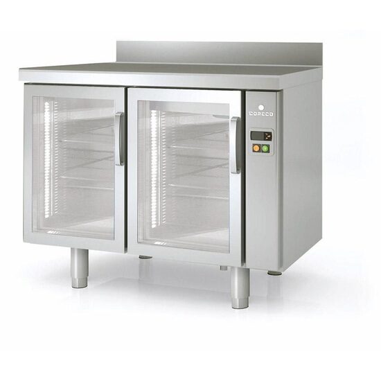 Masa frigorifica refrigerare 2 usi cu geam, seria 600 cu rebord Snack Coreco