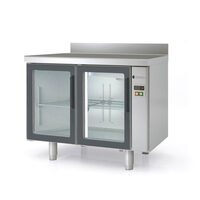 Masa frigorifica congelare 2 usi cu geam, seria 600 cu rebord Snack Coreco