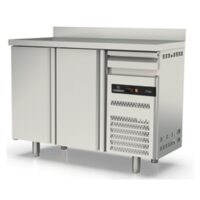 Masa frigorifica refrigerare 2 usi si 4 rafturi seria 600 cu rebord Coreco