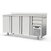 Masa frigorifica refrigerare 3 usi si 6 rafturi seria 600 cu rebord Coreco