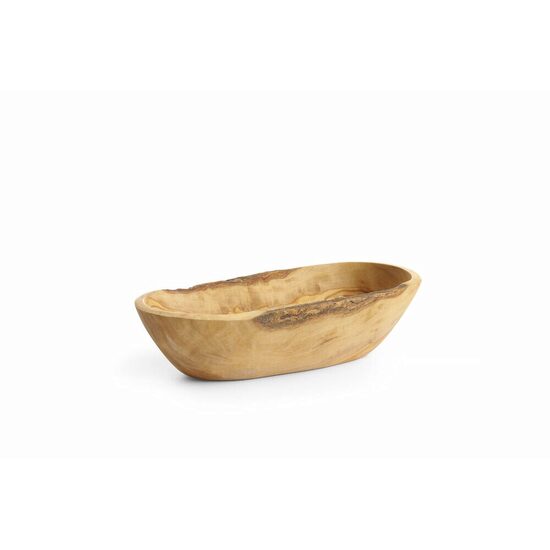 Bol din lemn de maslin alungit, HENDI, 205x95x(H)50mm