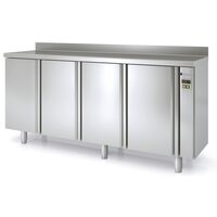 Masa frigorifica refrigerare 4 usi si 8 rafturi seria 600 cu rebord Snack Coreco