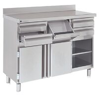 Masa neutra pentru cafea cu doua usi si 4 sertare seria 600 - Coreco