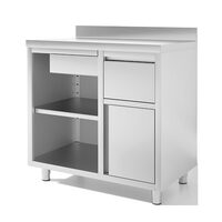 Masa neutra pentru cafea cu o usa si 1 sertar seria 600 - Coreco