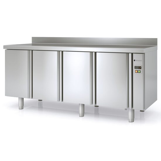 Masa frigorifica refrigerare 4 usi si 4 rafturi seria 700 cu rebord Coreco