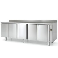 Masa frigorifica refrigerare 5 usi si 5 rafturi seria 700 cu rebord Coreco