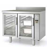Masa frigorifica refrigerare 2 usi cu geam seria 700 cu rebord Coreco