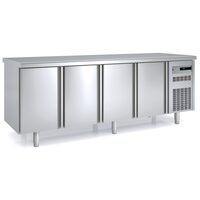 Masa frigorifica refrigerare 4 usi seria 700 cu rebord Coreco