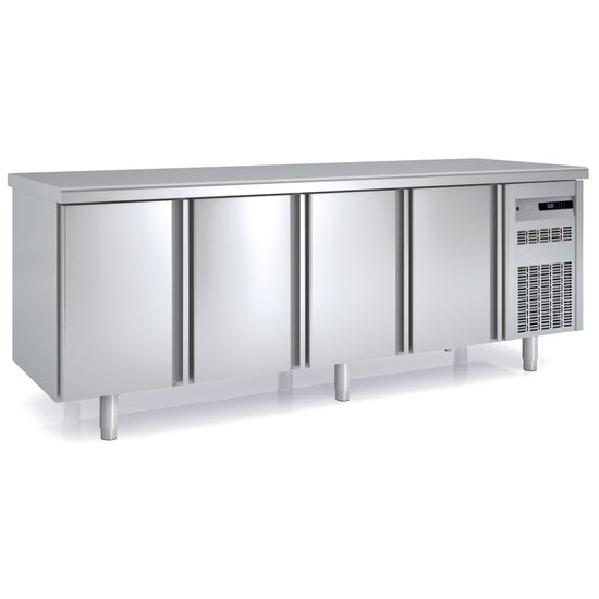 Masa frigorifica refrigerare 4 usi seria 700 cu rebord Coreco