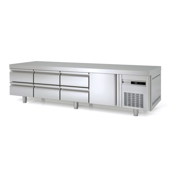 Masa rece refrigerare cu o usa si 6 sertare Seria 700 359 lt Coreco