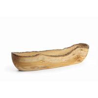 Bol din lemn de maslin alungit, HENDI, 400x90x(H)80mm