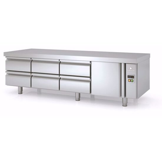 Masa rece refrigerare cu o usa si 6 sertare Seria 700 Coreco