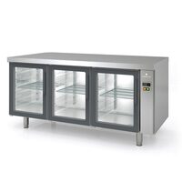 Masa rece refrigerare cu 3 usi cu geam fara unitate de condensare Seria 800 - Coreco