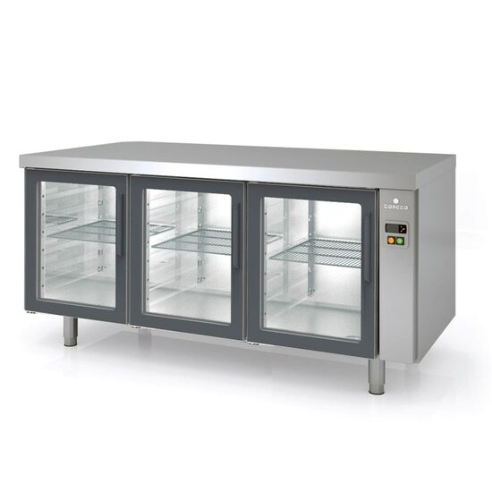 Masa rece refrigerare cu 3 usi cu geam fara unitate de condensare Seria 800 - Coreco