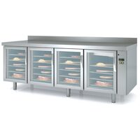 Masa rece refrigerare cu 4 usi cu geam fara unitate de condensare Seria 800 - Coreco