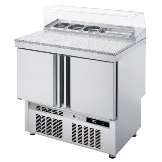 Masa preparare pizza/salate cu blat din granit 169Lt - Coreco