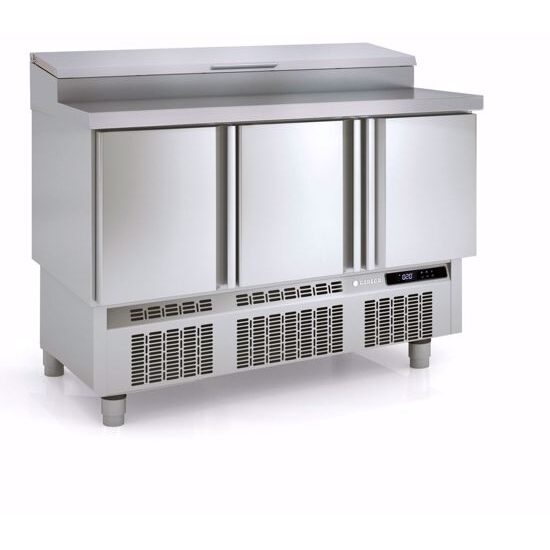 Masa preparare pizza/salate cu blat din inox 264Lt - Coreco