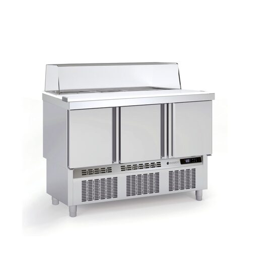Masa pentru salate, cu vitrina 264Lt - Coreco
