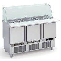 Masa rece pentru kebab. cu vitrina Seria 700 - Coreco