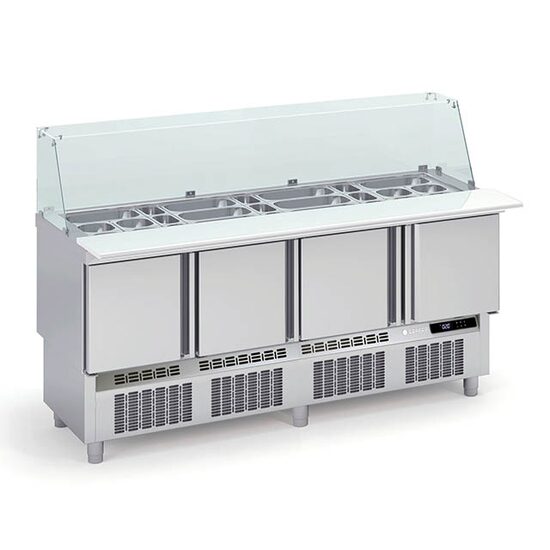 Masa rece pentru kebab. cu vitrina Seria 700 - Coreco