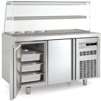 Masa rece pentru kebab, cu vitrina GN1/3 Seria 700 - Coreco