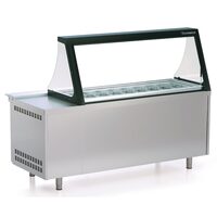 Masa preparare salate, cu vitrina 562Lt Seria 800 - Coreco